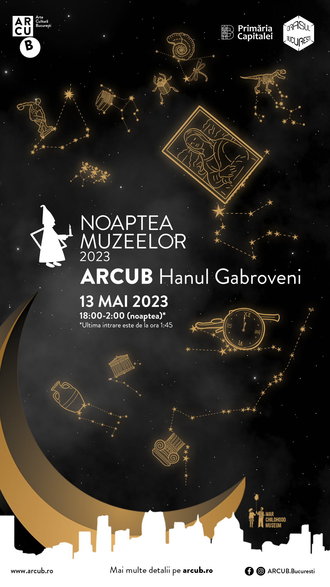 ARCUB la noaptea muzeelor din 13 mai: acces gratuit la expoziţiile artiştilor Mircia Dumitrescu, Dana & Stéphane Maitec și Cristian Graure : Europa FM