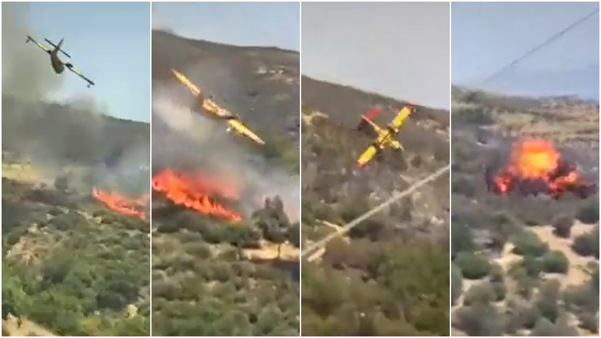 Grecia: 2 piloți au murit în urma prăbușirii avionului care era implicat în stingerea incendiilor de pe insula Evia : Europa FM