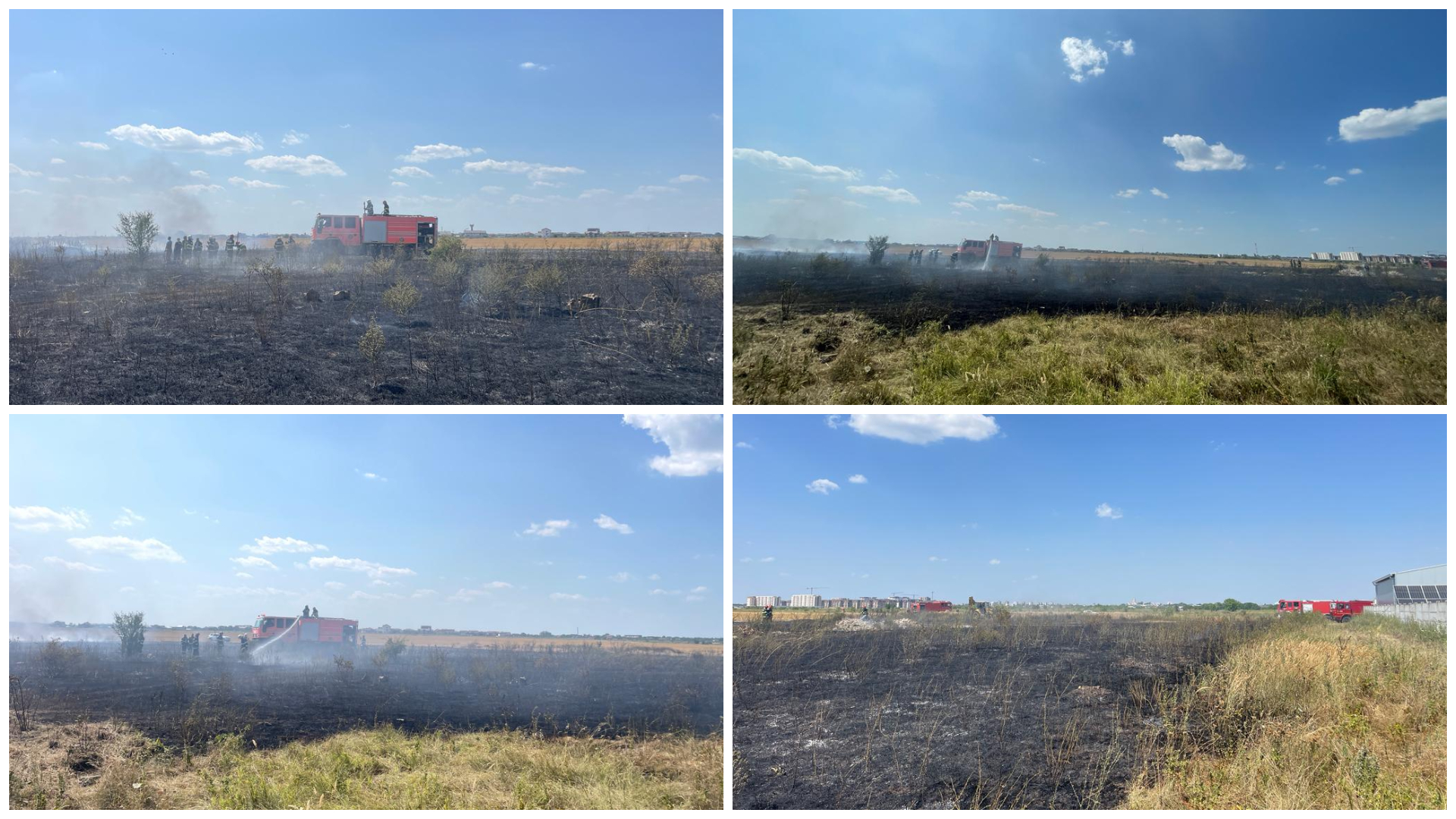 Al doilea incendiu puternic din Bragadiru a fost lichidat