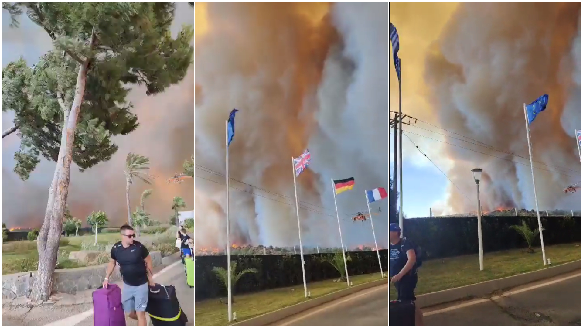 Pompieri români intervin luni în centrul insulei Rodos. Colonelul Alexandru Csilik: Imagini de nedescris. Toată zona e arsă. Sunt 41 de grade Celsius, temperatură care ne pune corpul la încercare