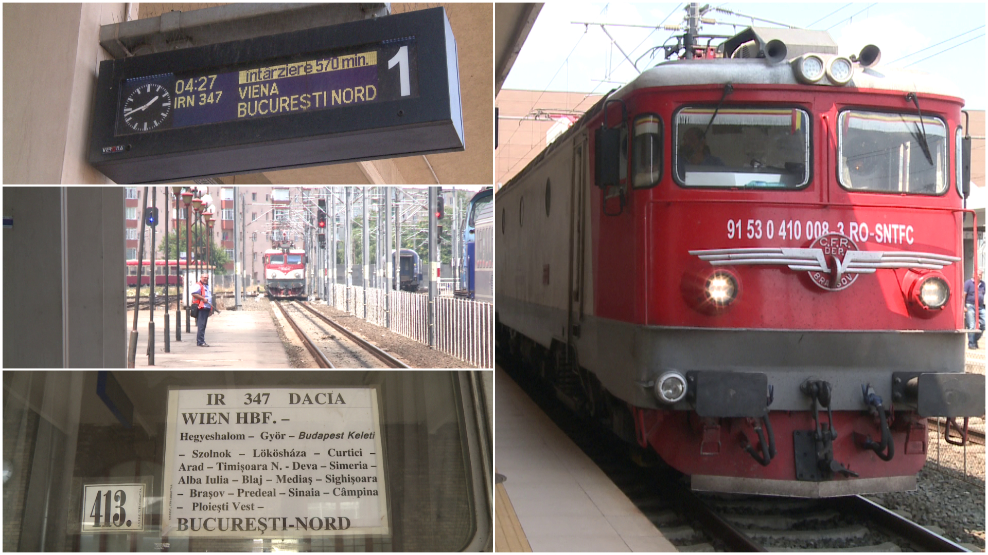 Circulația trenurilor de călători între Budapesta-București și Viena-București, dată peste cap de un accident feroviar petrecut în Ungaria. „Avem copii aici care nu au avut o gură de apă… Nimic”