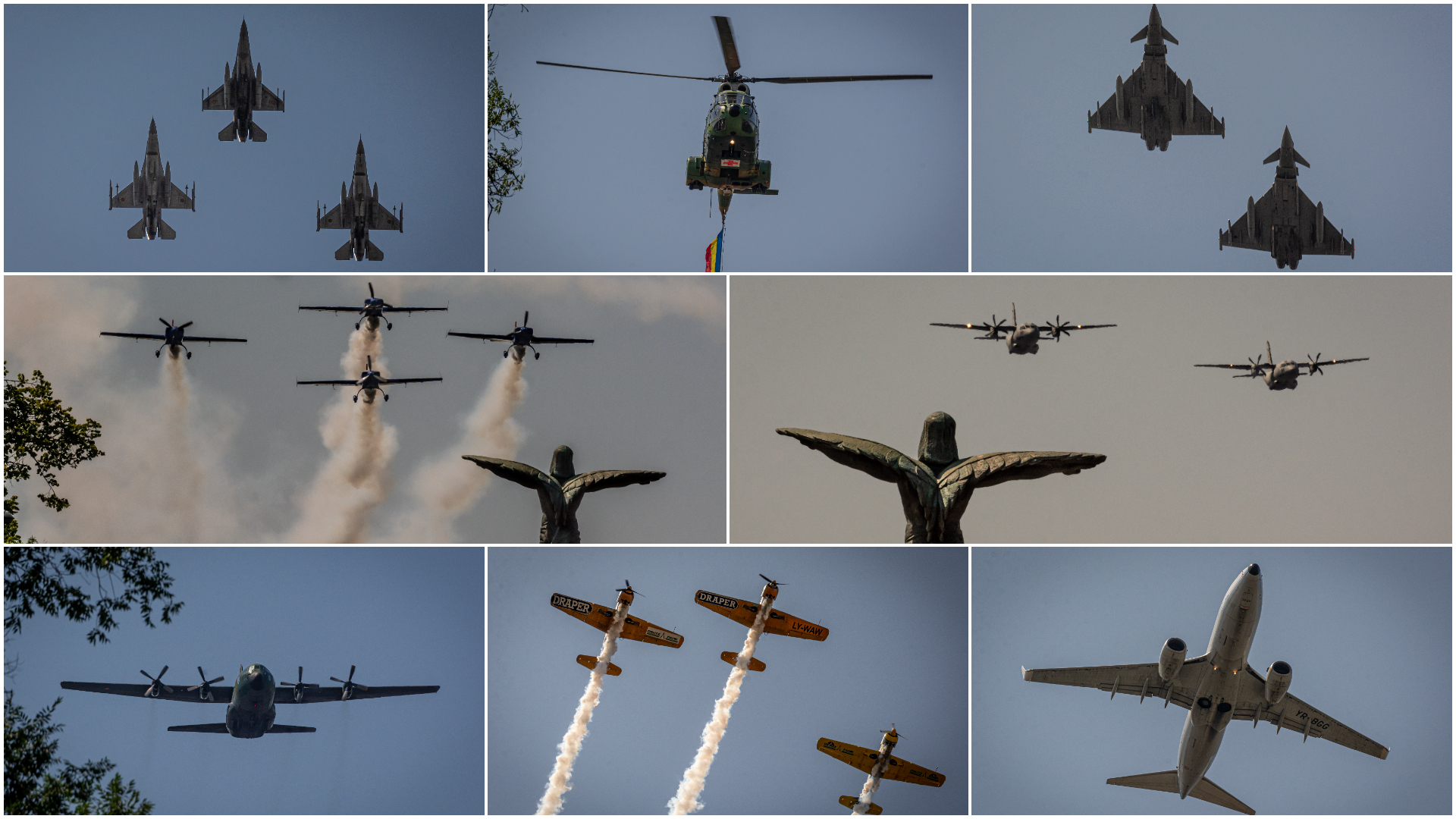 Cum s-a văzut Ziua Aviației Române 2023 pe cerul Capitalei