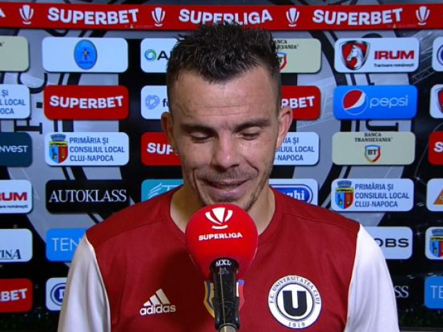 Dan Nistor, spectacol pe teren și la flash-interviu: ”Nu-i dau cu trafaletul” / ”Se apărau cu banca de rezerve”