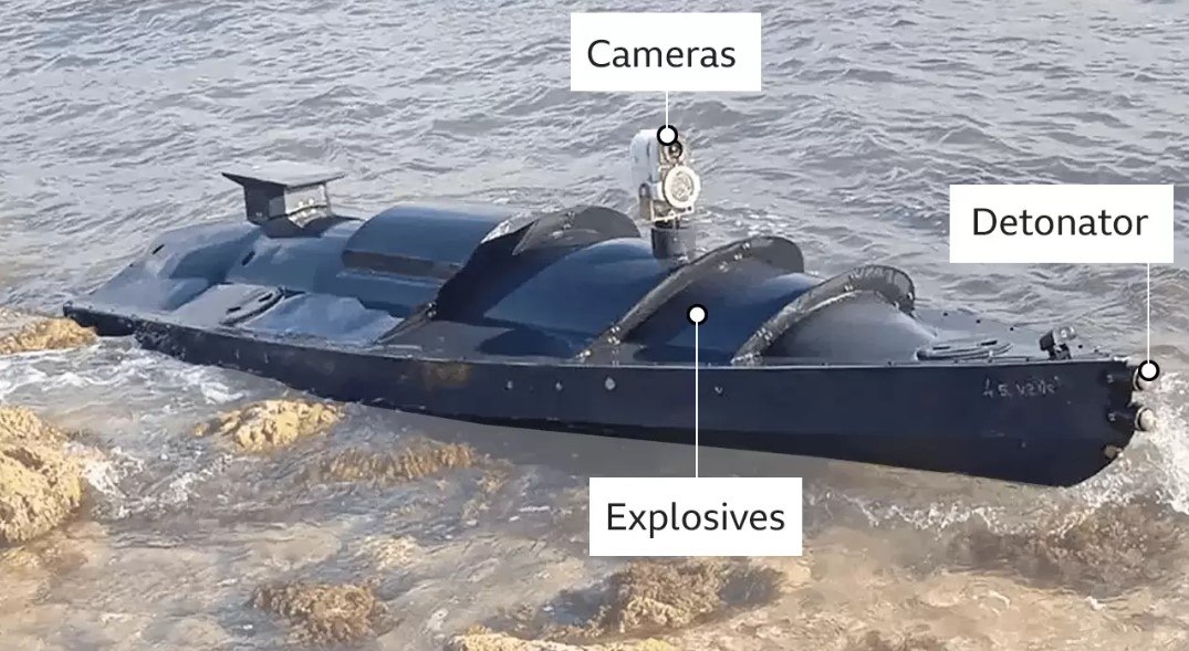 Ucrainenii au perfecționat dronele Sea Baby. Pot trage cu un aruncător de flăcări și își vor îndrepta atenția și spre submarine
