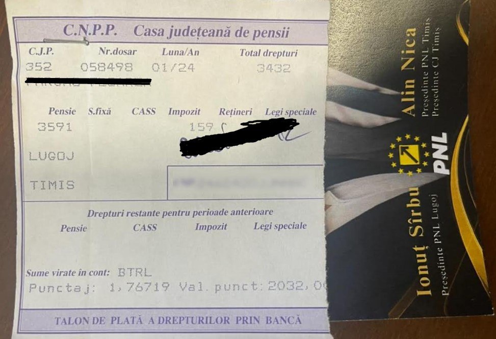 Poșta Română a distribuit pliante PNL odată cu pensiile, într-un oraș din Banat. „Poștașii, presați să comită o ilegalitate“