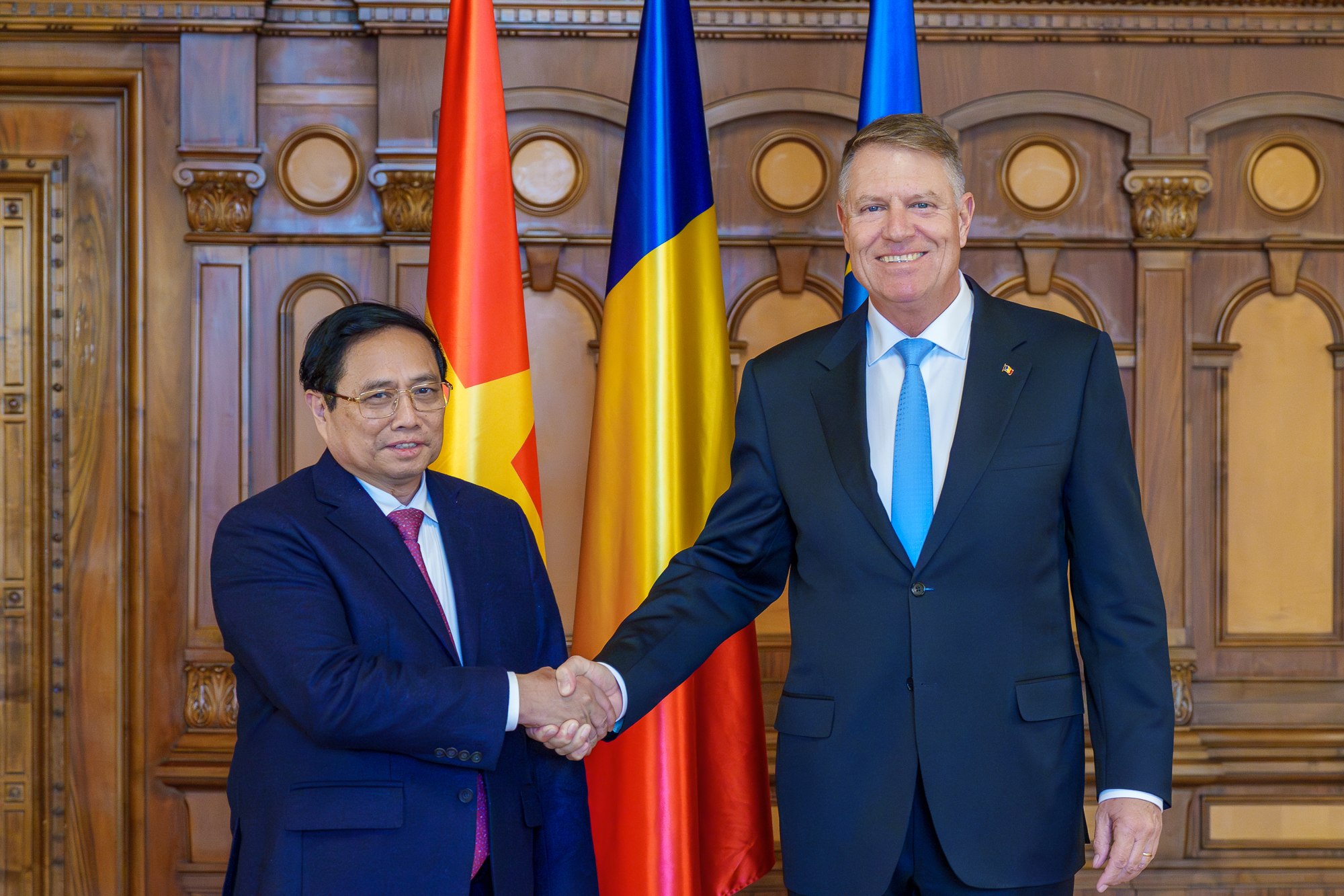 Iohannis, discuții cu președintele Vietnamului, Pham Minh Chinh. Șeful statului a subliniat necesitatea valorificării relațiilor economice