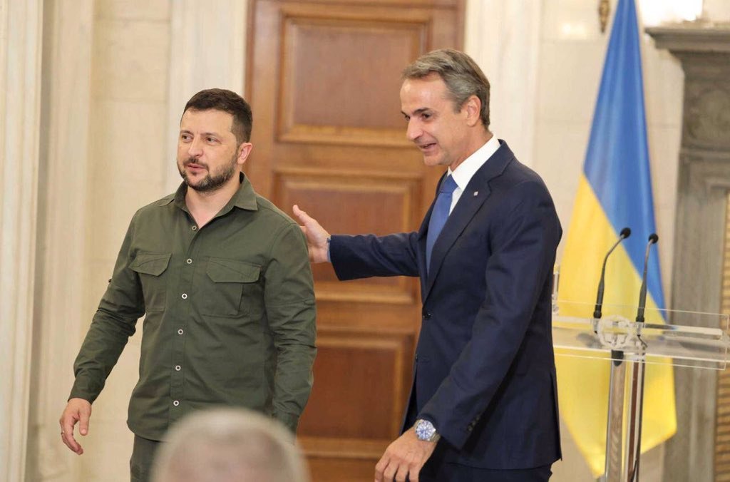 Explozii în apropierea convoiului lui Zelenski în timpul vizitei premierului grec la Odesa VIDEO