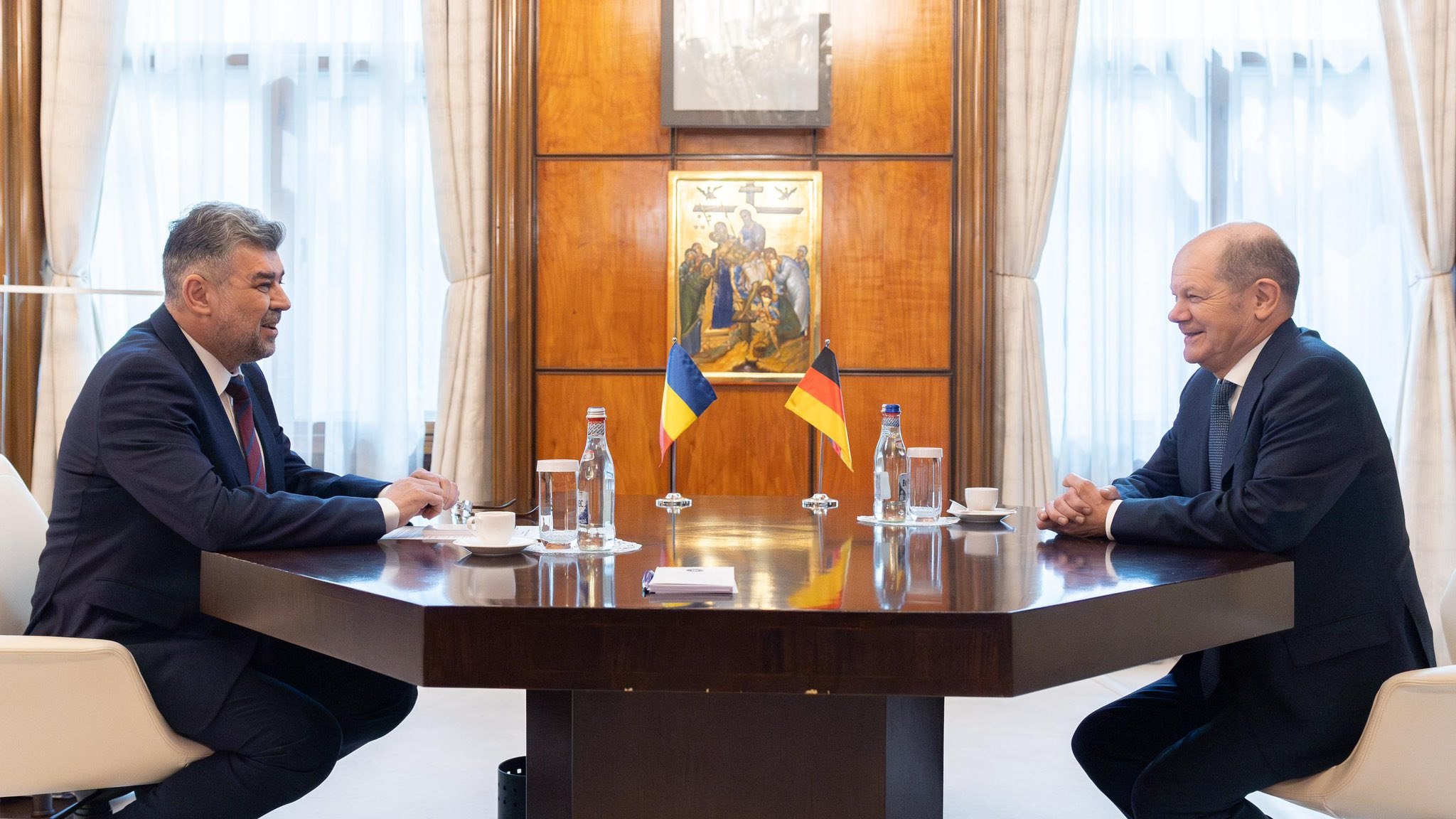 Ciolacu, întrevedere cu cancelarul german Olaf Scholz: România are un prieten puternic. Despre ce au discutat