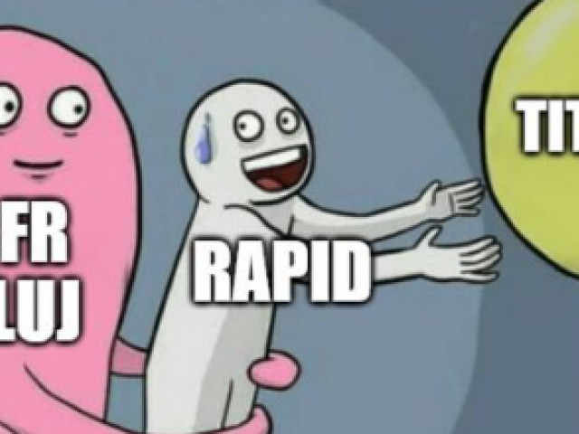 Meme-urile apărute pe internet, după umilința Rapidului în fața lui CFR Cluj