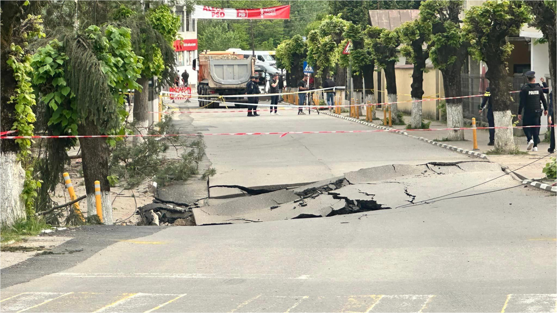 Marcel Ciolacu, despre craterul de la Slănic Prahova: Vom aloca 12 milioane de lei. Sper ca lucrurile să reintre în normal curând