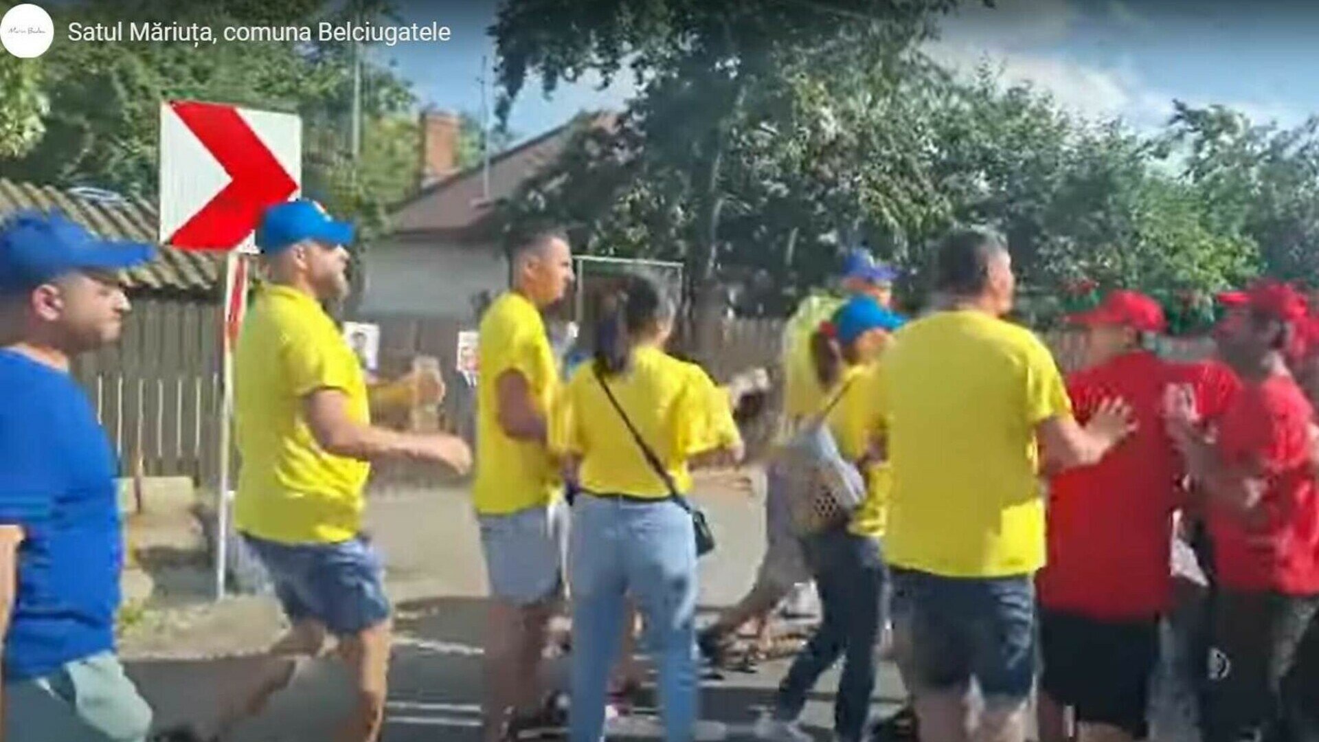 Încăierare în stradă, între tabăra PSD şi PNL. Primarul: „Capo di tutti este o doamnă, care pretinde că este o doamnă, dar nu este” VIDEO