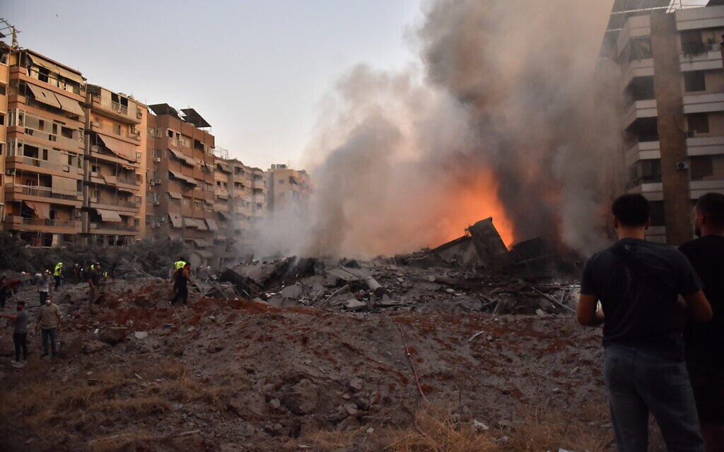 Atac violent asupra Beirutului. Liderul Hezbollah a scăpat la mustață din atacurile israeliene. Netanyahu a aprobat loviturile prin telefon din SUA