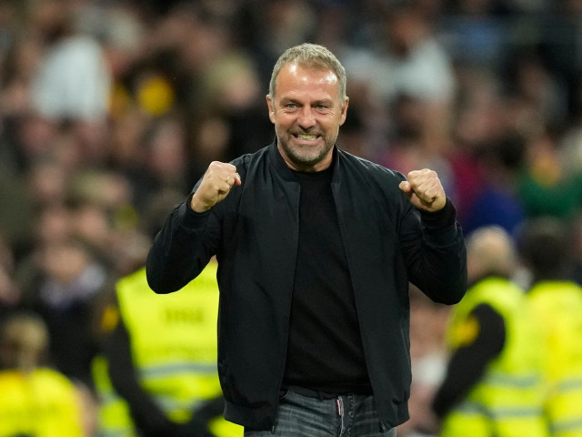 Reacția lui Hansi Flick, după ce a obținut o victorie la scor cu Real Madrid, pe Santiago Bernabeu