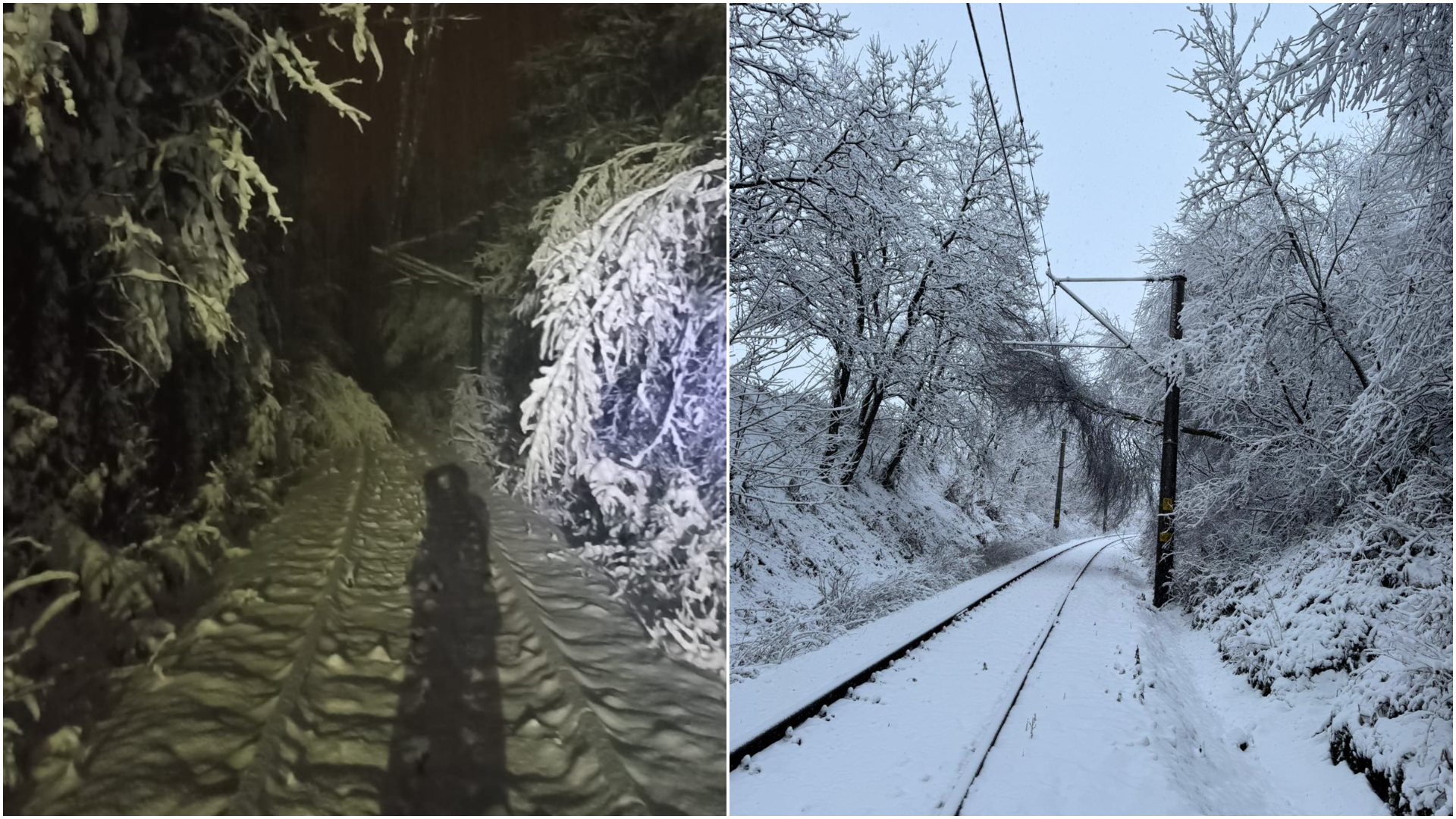 Trafic feroviar afectat în București și în județele Iași și Brașov în urma unor deranjamente cauzate de vremea severă