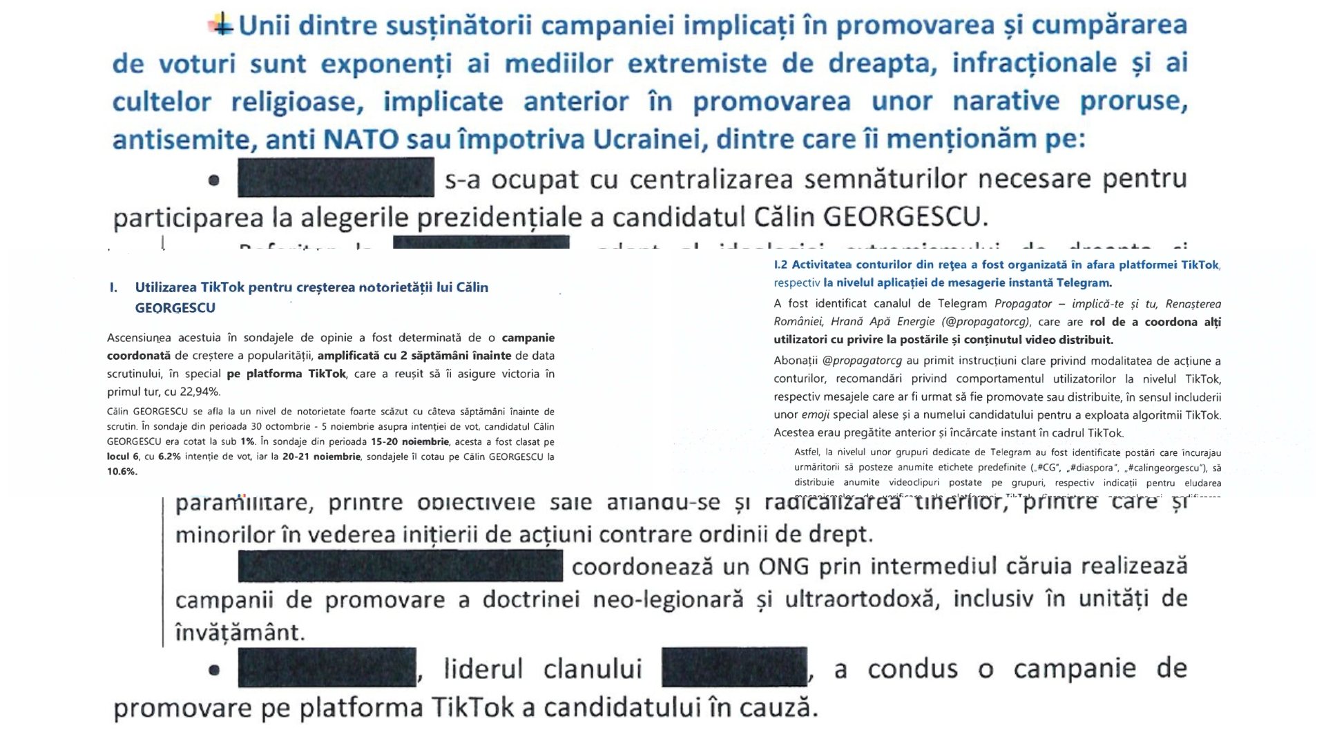 DOCUMENTE SRI și MAI-DGPI din CSAT, DESECRETIZATE: Crescut artificial cu ajutorul unor conturi TikTok extremiste și pro-ruse, așa a ajuns Călin Georgescu pe locul 1 în primul tur al alegerilor prezidențiale | AUDIO