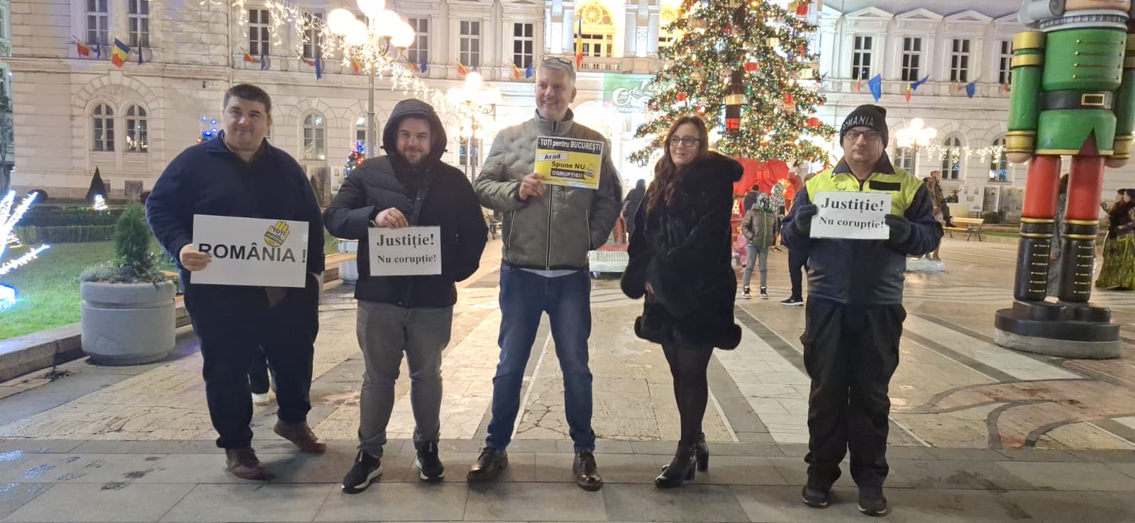 Prima seară de proteste în Arad față de neregulile din justiție : Europa FM