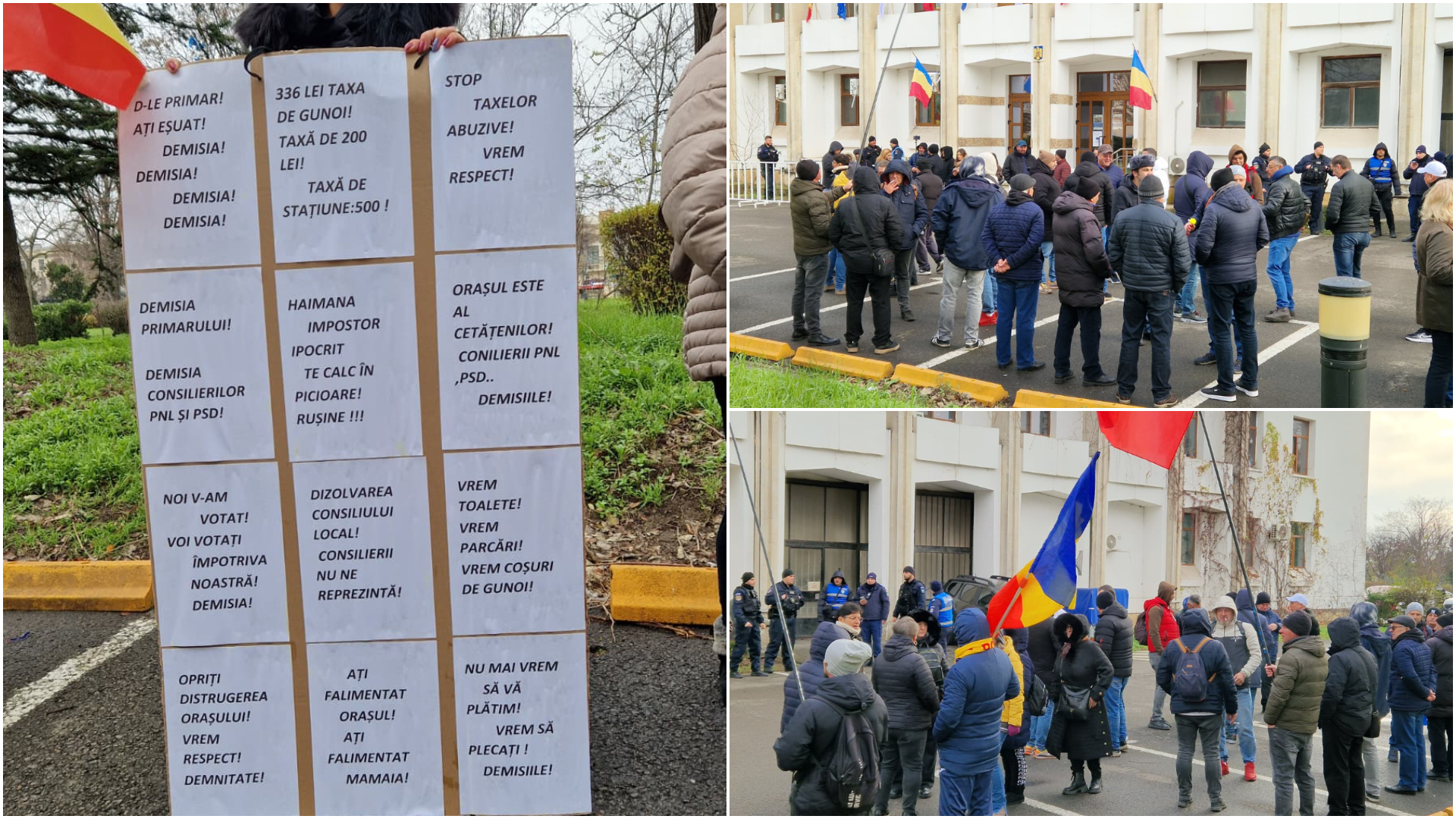 Constanța: Protest al angajaților CT Bus și al altor constănțeni în fața primăriei, în ziua aprobării unor taxe și impozite mai mari pentru 2026. Oamenii sunt revoltați de măsuri, pe care le consideră „inadmisibile” : Europa FM