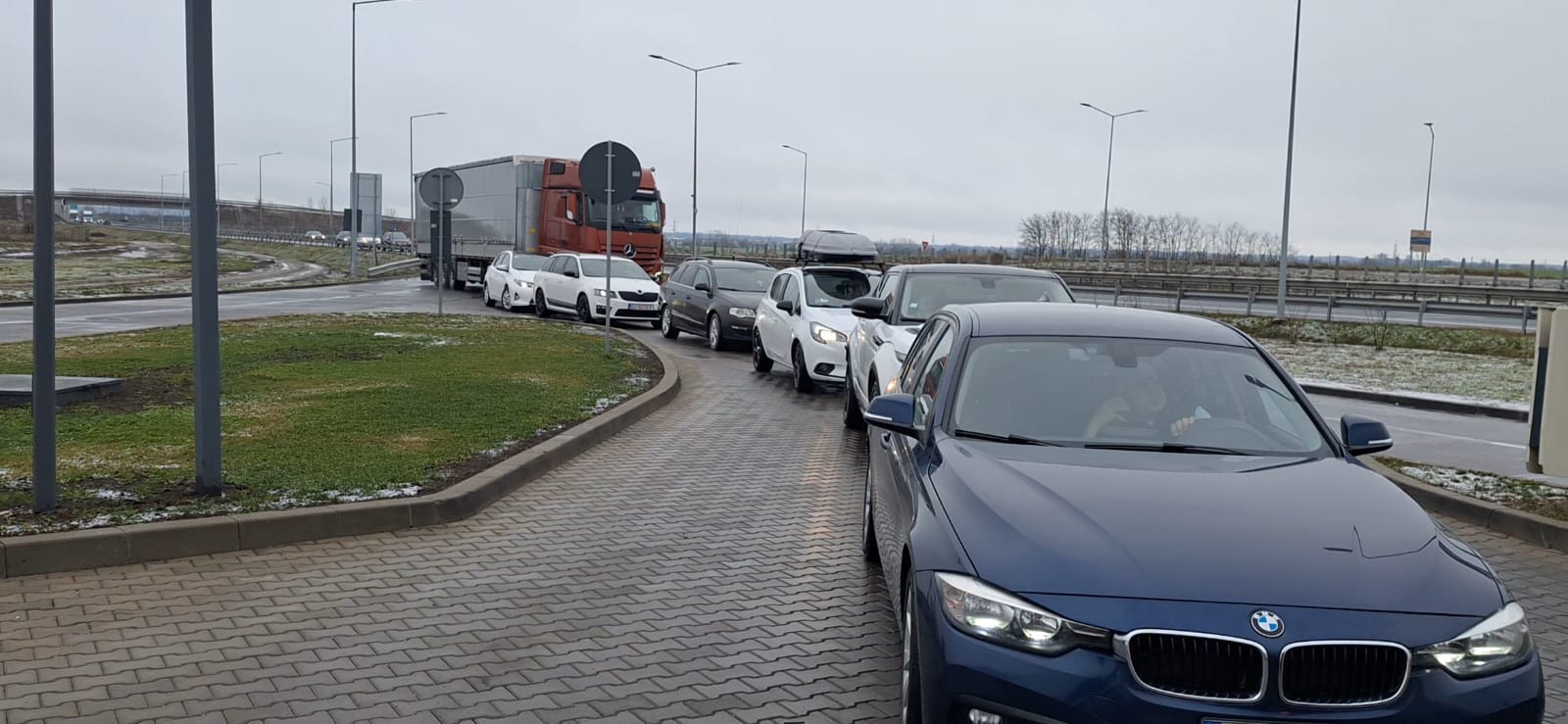 Circulație îngreunată pe A1, care duce spre vestul Europei