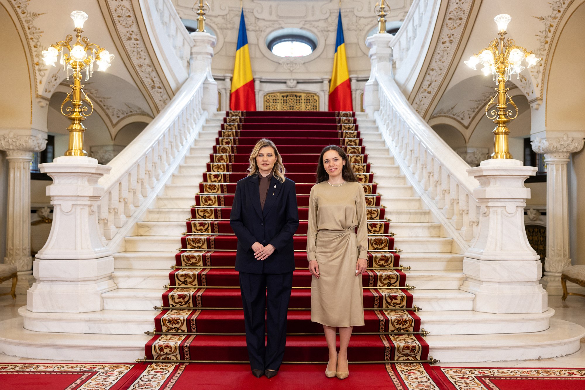 Mirabela Grădinaru și Olena Zelenska s-au întâlnit la Palatul Cotroceni. Mesajul transmis de prima-doamnă a Ucrainei