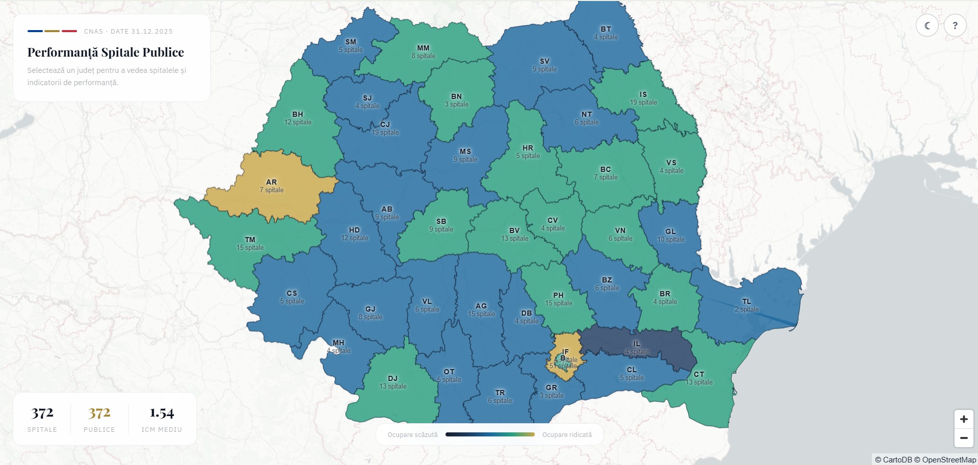 CNAS lansează o aplicație cu informații despre spitalele din România