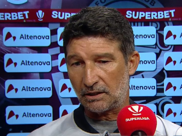 Antrenorul de la CFR Cluj a răbufnit la flash-interviu, după înfrângerea cu Rapid: ”Nu am existat!”