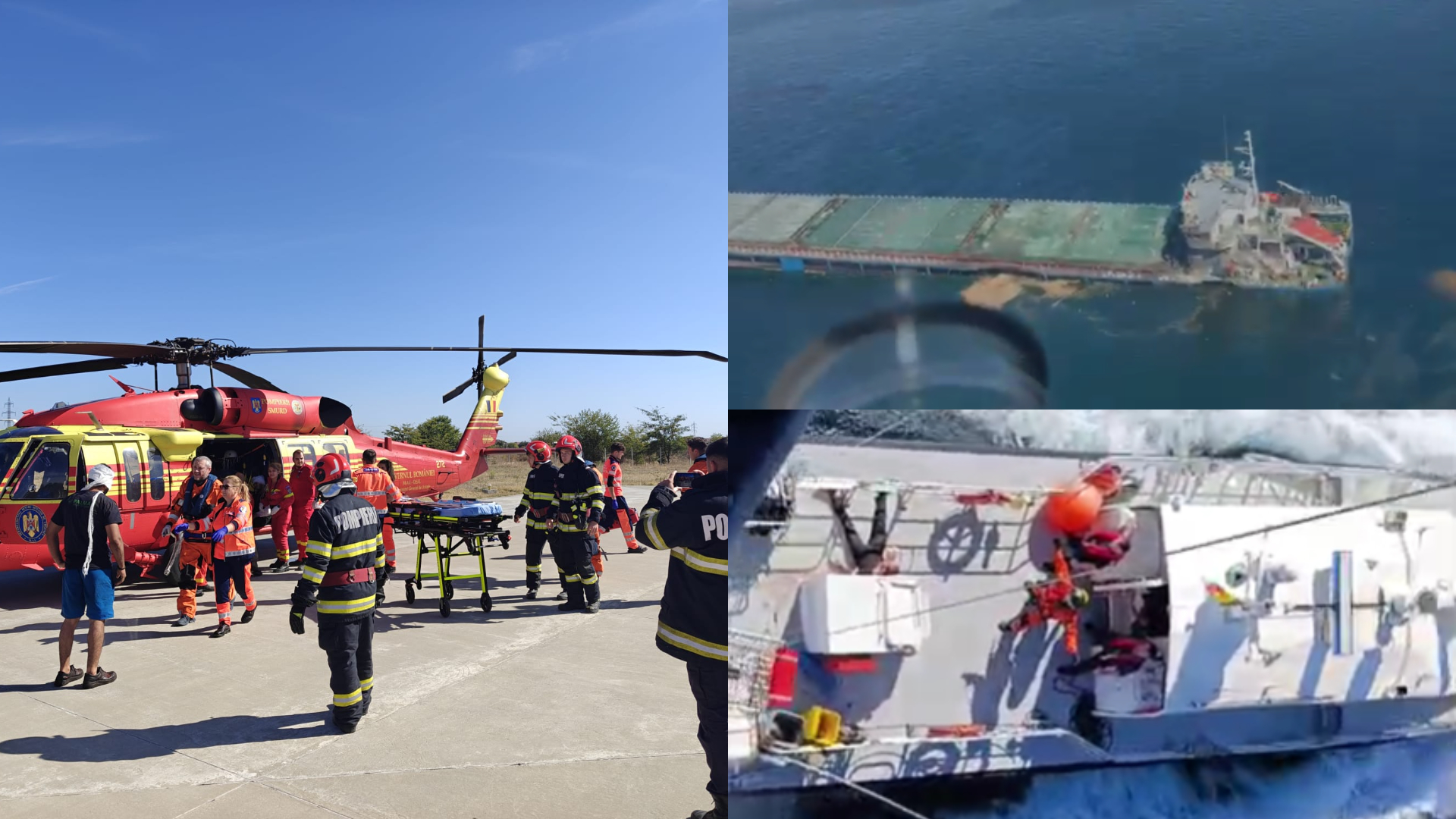 Nava lovită în apropiere de platforma Pescăruș a OMV Petrom s-a scufundat. 11 membri ai echipajului au fost salvați. Un marinar este în continuare căutat : Europa FM